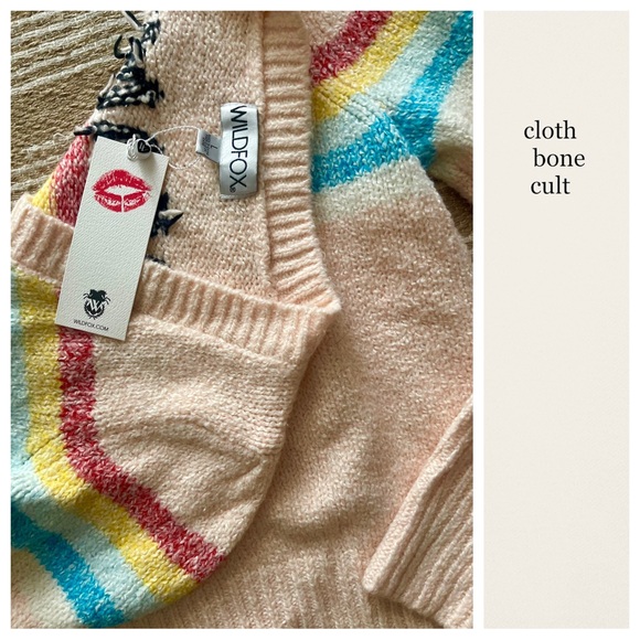 WILDFOX 💋🦊 Dreamer Sweater - Pink ✨NWT✨ Large - Picture 9 of 9